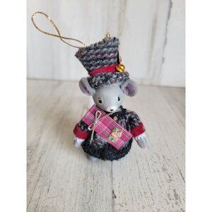 Kurt Adler Mouse Top Hat Bell vintage ornament Xmas